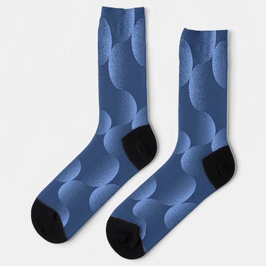 Blauw Levendig Patroon Sokken (Links)
