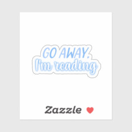 Blauw lezen sticker