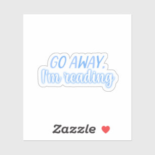 Blauw lezen sticker