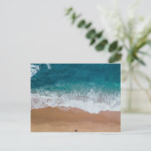 Blauw lichaamswater briefkaart (Staand voorkant)