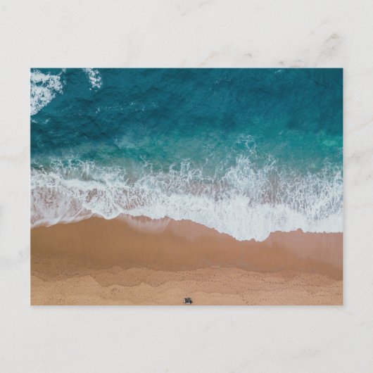 Blauw lichaamswater briefkaart (Voorkant)