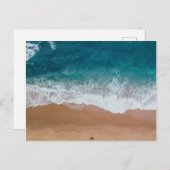 Blauw lichaamswater feestdagenkaart (Voorkant / Achterkant)