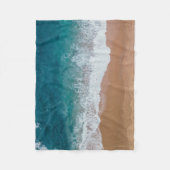 Blauw lichaamswater fleece deken (Voorkant)