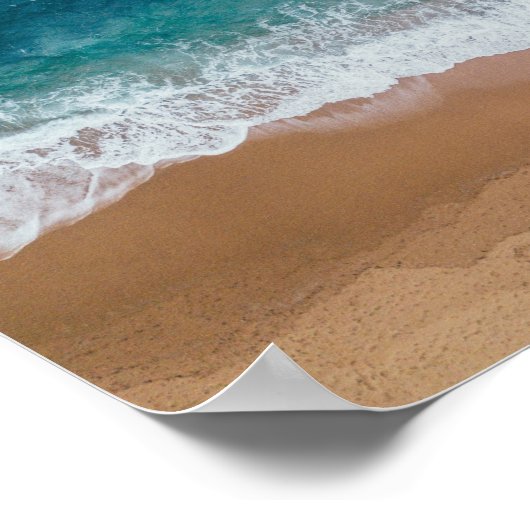 Blauw lichaamswater poster (Hoek)