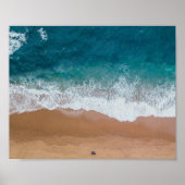 Blauw lichaamswater poster (Voorkant)