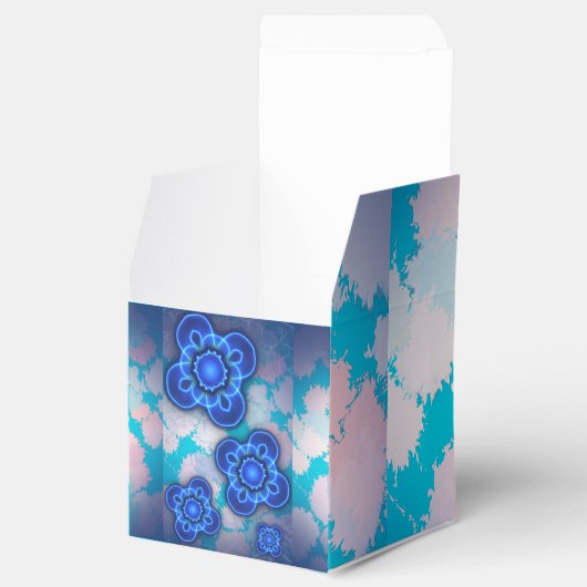 Blauw licht bedankdoosjes (Geopend)