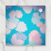 Blauw licht bedankjes labels (Achterkant)