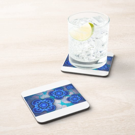 Blauw licht bier onderzetter (Rechterzijde)