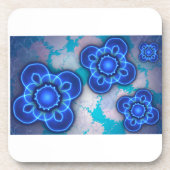 Blauw licht bier onderzetter (Voorkant)