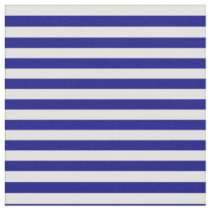 Blauw & licht cyaan gekleurde strepen/linnen patro stof