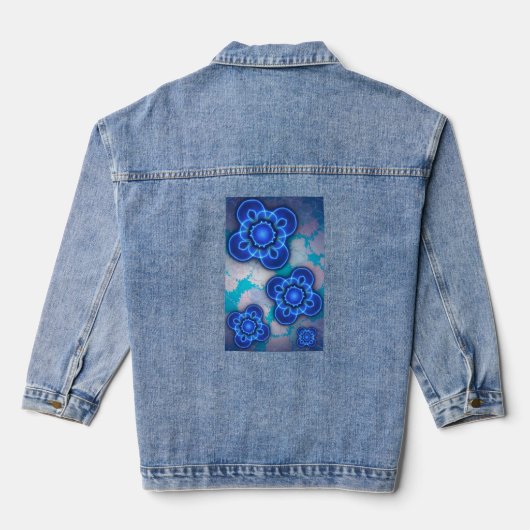 Blauw licht denim jacket (Achterkant)