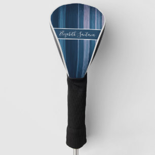 Blauw Licht en Donkere Strepen Persoonlijk Golfheadcover
