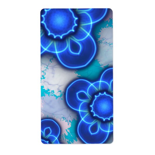 Blauw licht etiket (Voorkant)