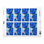 Blauw licht etiket (Full Sheet)