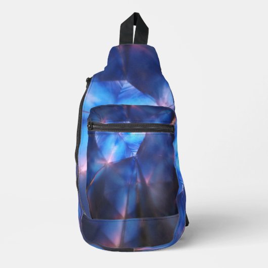Blauw licht Hemel Sling Bag (Voorkant)