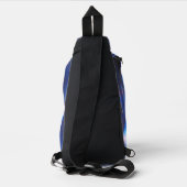 Blauw licht Hemel Sling Bag (Achterkant)