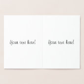 Blauw licht kerstboom folie kaarten (Binnen)