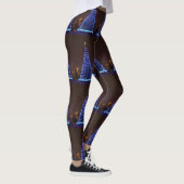 Blauw licht kerstboom leggings (Rechts)