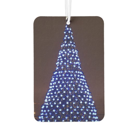 Blauw licht kerstboom luchtverfrisser (Achterkant)