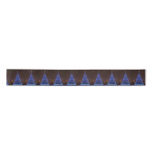 Blauw licht kerstboom satijnen lint (Voorkant)