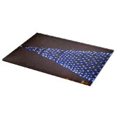 Blauw licht kerstboom snijplank (Hoek)