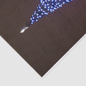 Blauw licht kerstboom tissuepapier (Detail)