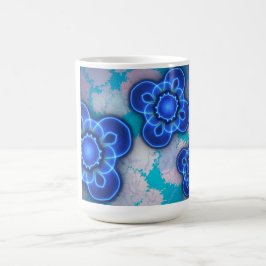 Blauw licht koffiemok
