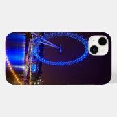 Blauw licht Londense oog in de nacht Case-Mate iPhone Case (Achterkant (horizontaal))