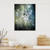 Blauw licht poster (Keuken)