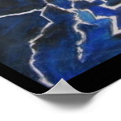 Blauw licht Poster (Hoek)