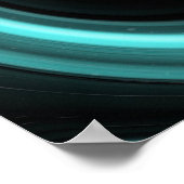 Blauw licht Poster met zwarte gaten (Hoek)