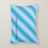 Blauw Licht roze diagonale strepen Accent Kussen (Voorkant(Verticaal))