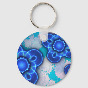 Blauw licht sleutelhanger