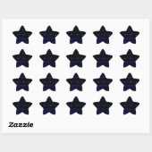 blauw licht strepen ster sticker (Vel)