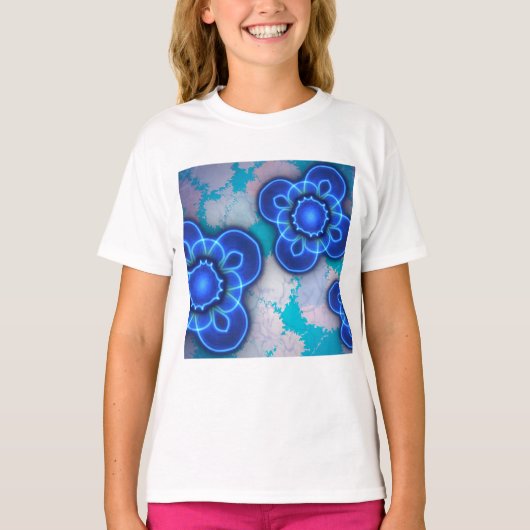 Blauw licht t-shirt (Voorkant)