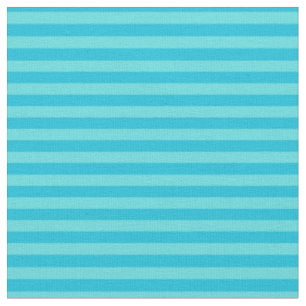 Blauw & licht turquoise strepen stof