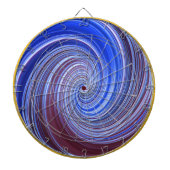 Blauw licht verf werveling dartbord (Voorkant)