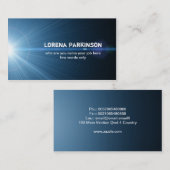 blauw licht visitekaartje (Voorkant / Achterkant)