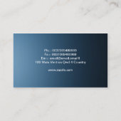 blauw licht visitekaartje (Achterkant)