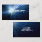 blauw licht visitekaartje (Voorkant / Achterkant)