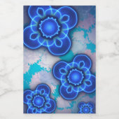 Blauw licht voedselcontainer etiket (Enkel label)