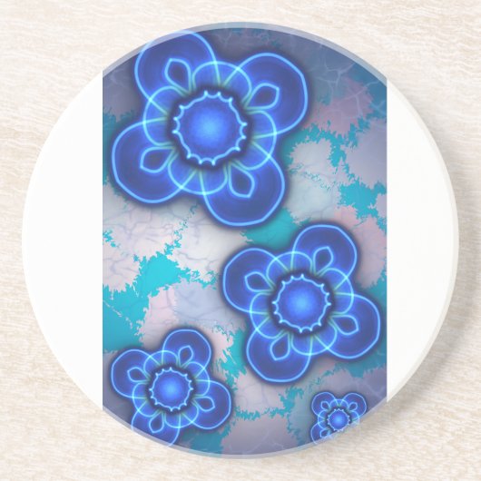 Blauw licht zandsteen onderzetter (Voorkant)