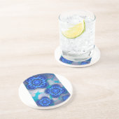 Blauw licht zandsteen onderzetter (Zijkant)