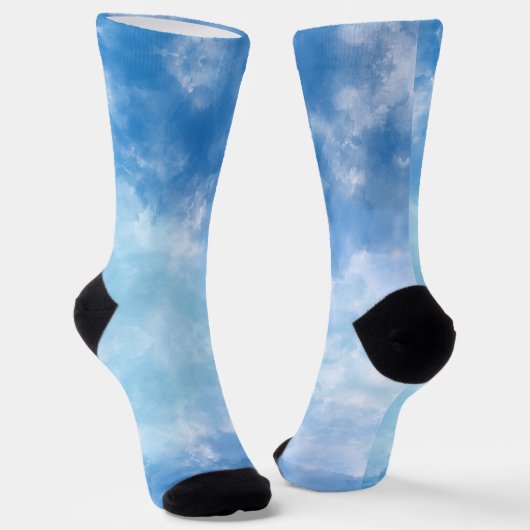 Blauw & lichtblauw sokken (Gebogen)