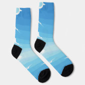 Blauw & lichtblauw sokken (Rechts)