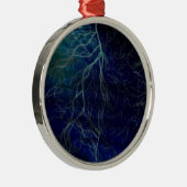 Blauw Lichtgevend Abstract Ornament (Rechts)