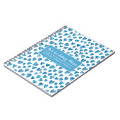 Blauw Liefde Hart Huwelijksplannen Notitieboek (Linkerzijde)