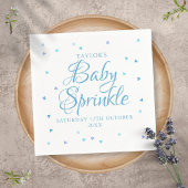  Blauw Liefde Harten Baby Boy Sprinkle Shower Servet