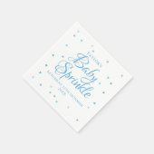  Blauw Liefde Harten Baby Boy Sprinkle Shower Servet (Hoek)