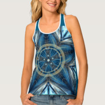 Blauw Lightcode Mandala tanktop